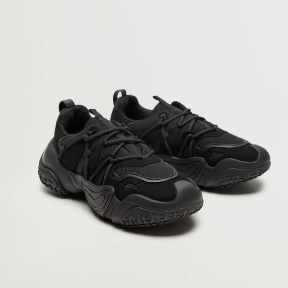 Mango Black Women's Sneakers - Picture 3 of 11